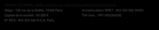 Informations éditeur du site
